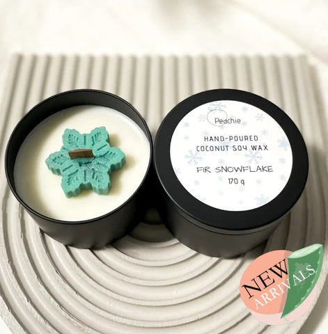 Fir Snowflake Coconut Soy Candle